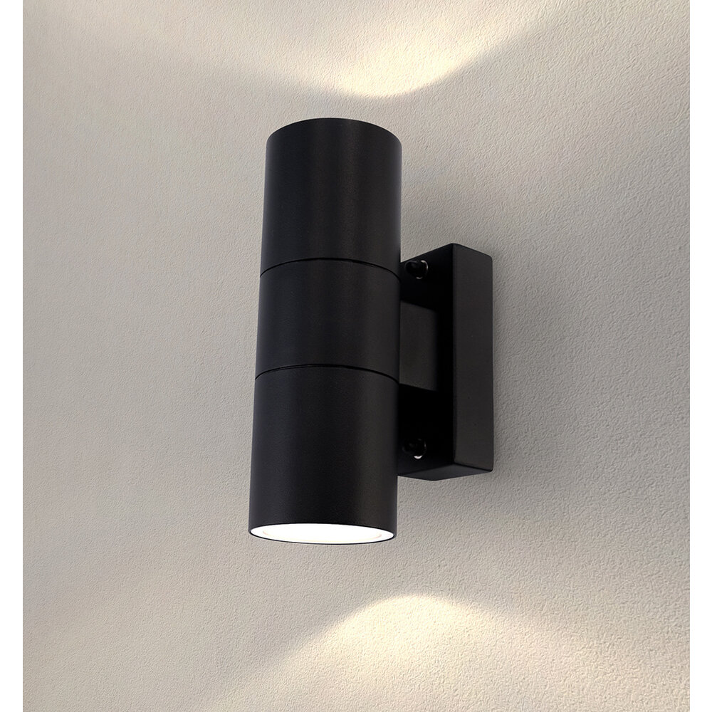 Applique Murale LED - Luna Noir - Up Down - GU10 - Lampesonline