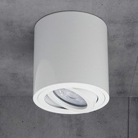 Lampesonline Spot LED – Blanc – Inclinable – Luminosité réglable – Rond – IP20