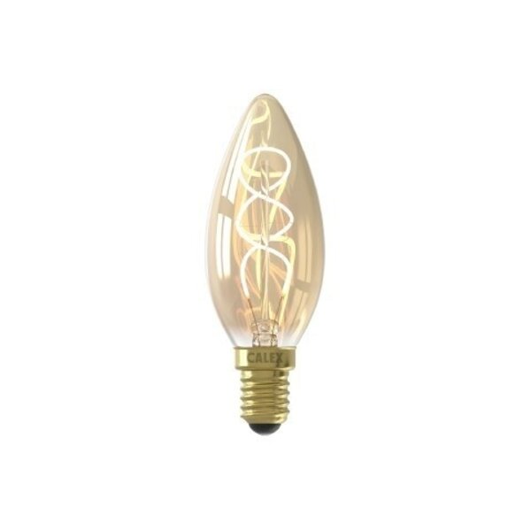 Calex Calex Lampe LED Candle - E14 - 2,5W - 2100K - 136 Lm - Or Finish
