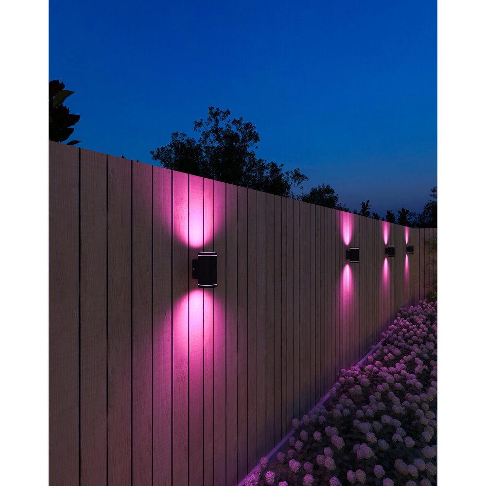 Calex Calex Smart Lampe Murale Up & Down - RVB - IP44 - Éclairage de jardin intelligent