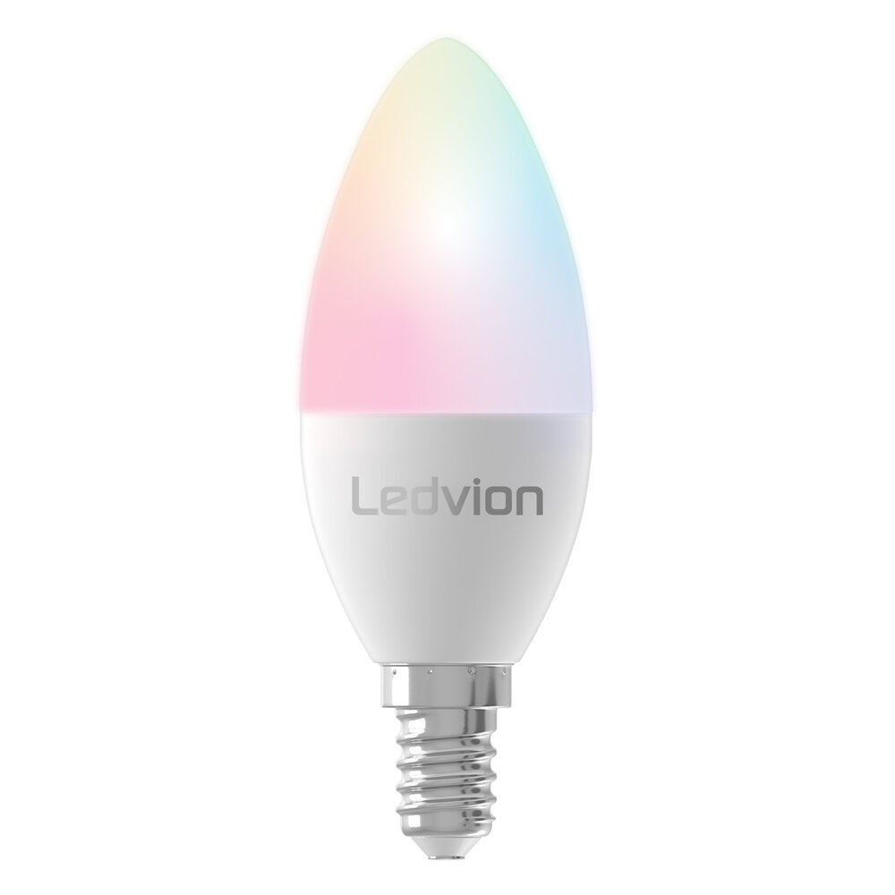 Ampoule connectée LED RGB CONNECT (E14) en PVC blanc - Keria et Laurie  Lumière