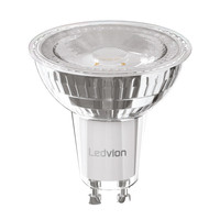 Ledvion Ampoule LED GU10 - Gradable - 5W - 6500K - 345 lumens – Verre