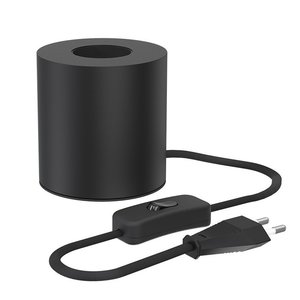 Calex Calex Douille E27 – Douille avec Câble – Rond - Noir Calex Douille E27 – Douille avec Câble – Rond - Noir