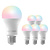 Smart RGB+CCT E27 Ampoule LED Dimmable - Wifi - 5W - 6 pièces