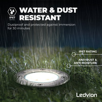 Spot encastrable de sol - Exterieur - IP67 - GU10 Ledvion Spot encastrable de sol - Exterieur - IP67 - GU10
