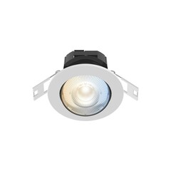 Calex LED Spots Encastrés - Smart WiFi - 5W - CCT - 345 Lumen - Ø85 mm - Blanc