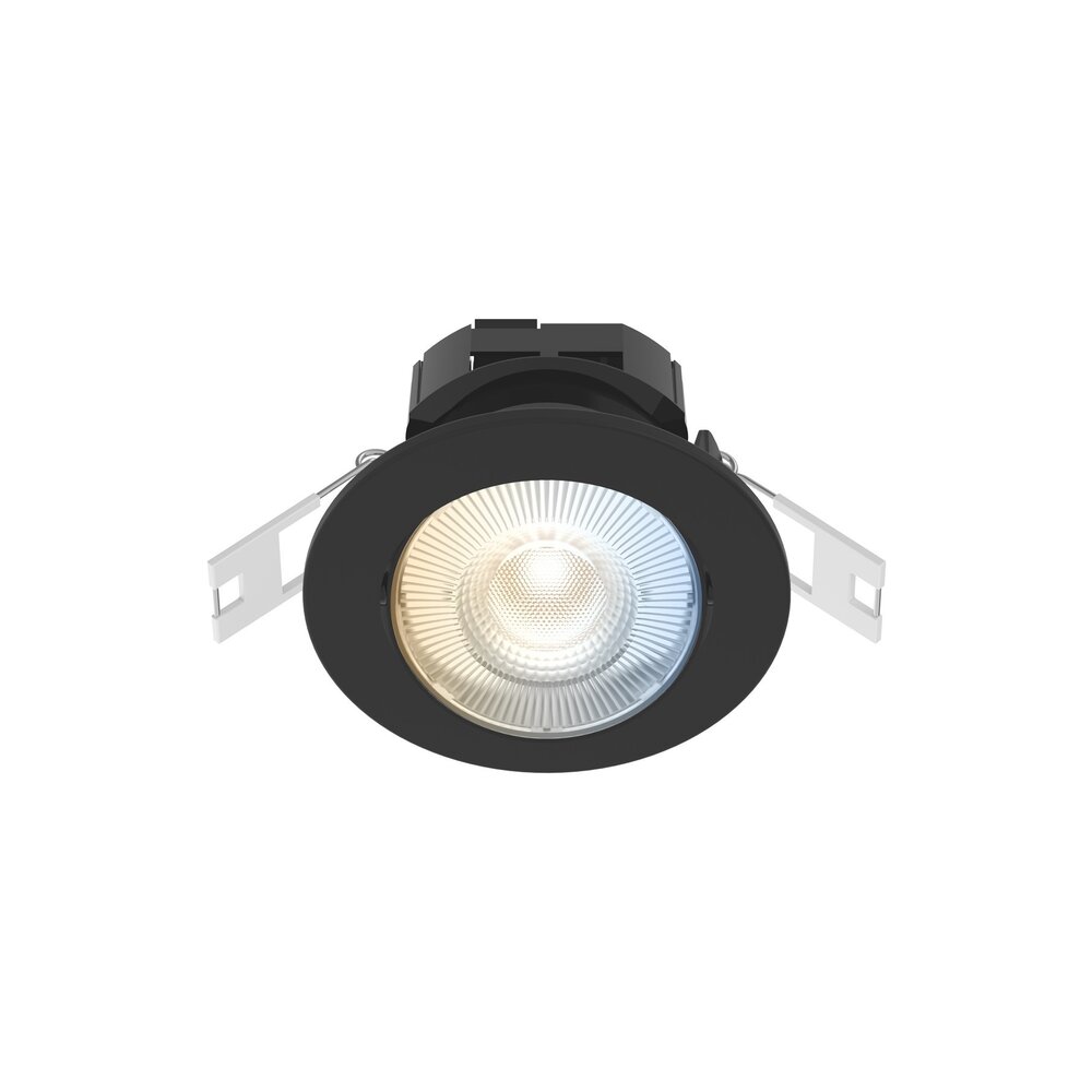 Calex Calex LED Spots Encastrés - Smart WiFi - 5W - CCT - 345 Lumen - Ø85 mm - Noir