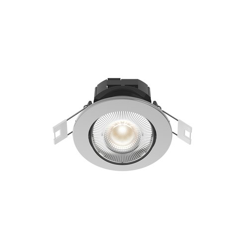 Calex Calex LED Spots Encastrés - Smart WiFi - 5W - CCT - 345 Lumen - Ø85 mm - Inox