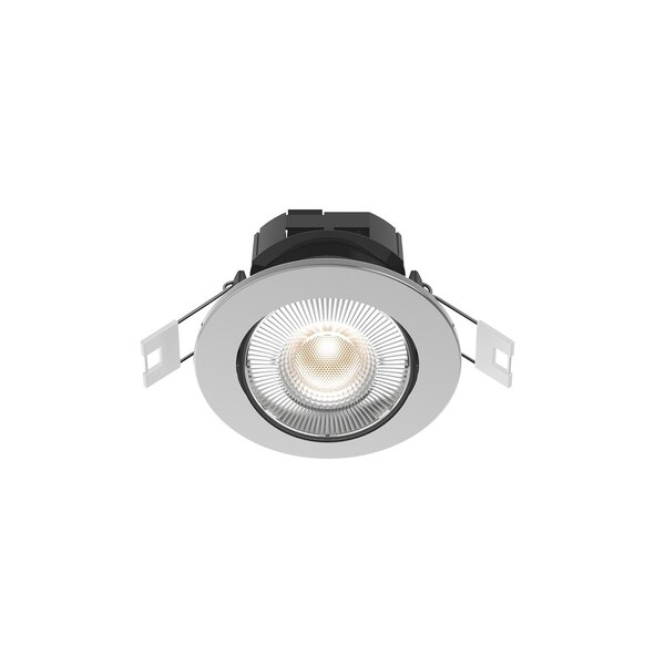 Calex Calex LED Spots Encastrés - Smart WiFi - 5W - CCT - 345 Lumen - Ø85 mm - Inox