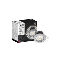 Calex Calex LED Spots Encastrés - Smart WiFi - 5W - CCT - 345 Lumen - Ø85 mm - Inox