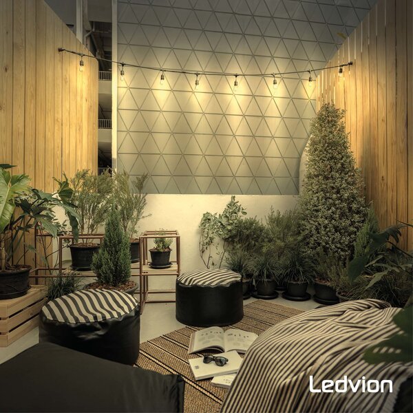 Ledvion Ampoule LED E27 Filament - Dimmable - 4.5W - 2300K - 470 Lumen
