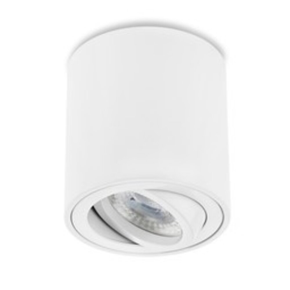 Lampesonline Spot LED WIFI – Blanc – Inclinable – Luminosité réglable – Rond – 5W - RGB+CCT - IP20