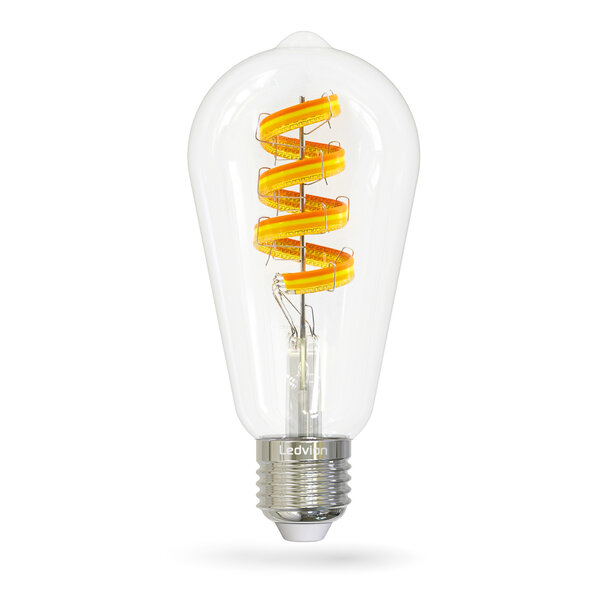 Ledvion Smart RGB+1800K E27 Ampoule LED Filament - Wifi - Dimmable - 5W