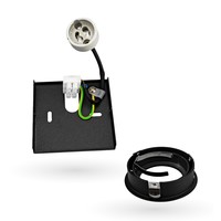 Spot LED Dimmable - Noir – Inclinable - Carré - IP20 - 5W - 2700K Lampesonline Spot LED Dimmable - Noir – Inclinable - Carré - IP20 - 5W - 2700K