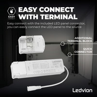 Ledvion Lumileds Panneau LED 30x120 - 40W - 4000K - 100 lm/W - 5 Années Garantie