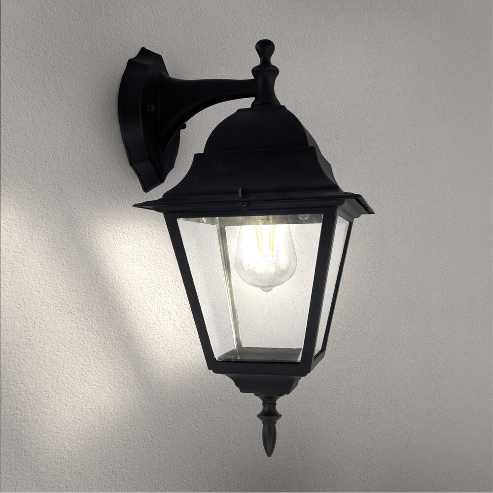 Ledvion Applique Murale Classique Extérieure - Vela M Noir - E27