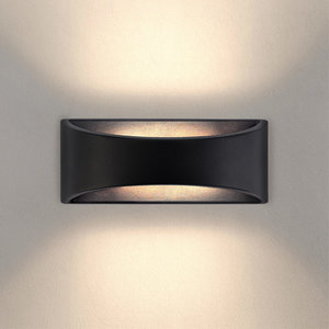 Ledvion Applique murale extérieure LED - Atlas Noir – 3000K – 6W Applique murale extérieure LED - Atlas Noir – 3000K – 6W
