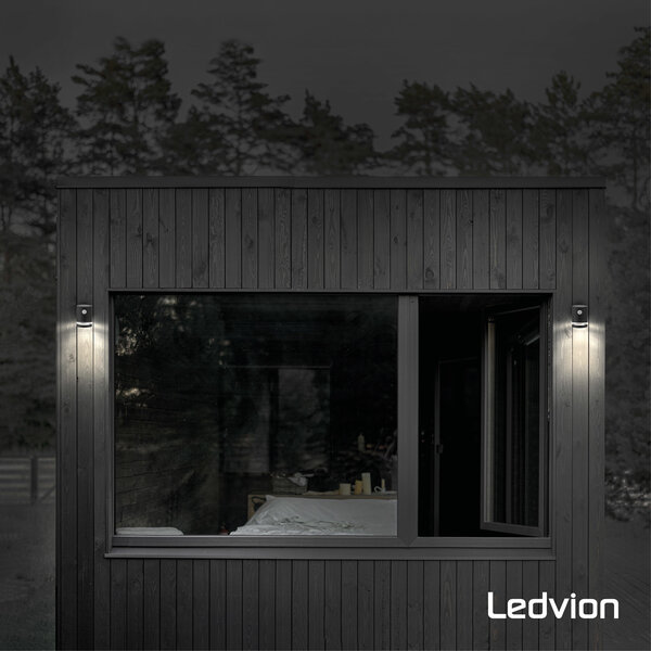 Ledvion Applique Solaire Avec Capteur Elara - 3000K - 150 Lumen - Noir