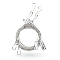 Jeu de câbles pour fixation de panneau LED - Adapté à une longueur de panneau jusqu'à 150 cm Ledvion Jeu de câbles pour fixation de panneau LED - Adapté à une longueur de panneau jusqu'à 150 cm