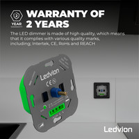 Variateur de lumière LED 5-600 Watt 220-240V - à découpage de phase - complète Ledvion Variateur de lumière LED 5-600 Watt 220-240V - à découpage de phase - complète
