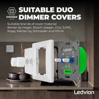 Ledvion LED Duo Variateur 2x 3-100 Watt - 220-240V - à découpage de phase - complète