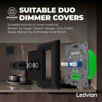 Ledvion LED Duo Variateur 2x 3-100 Watt - 220-240V - à découpage de phase - complètE