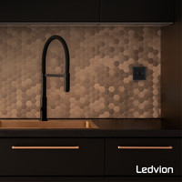 Ledvion Cache pour Variateur de lumière – DUO - Poussoir / Rotatif - Noir