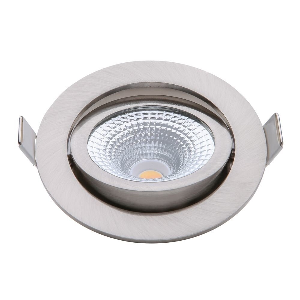 EcoDim Spots Encastrables LED Nickel - 5W - IP54 - 2000K-3000K - Inclinable