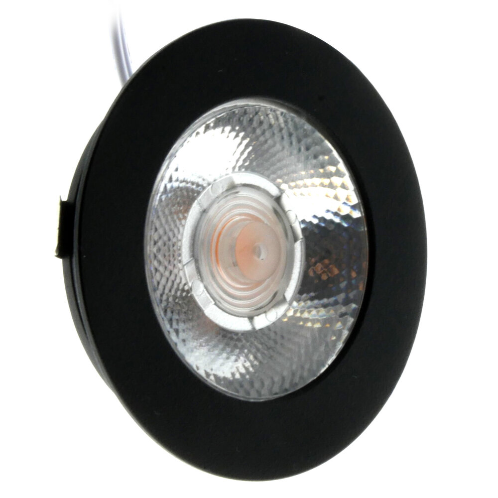 EcoDim Spots Encastrables LED Noir - 3W - IP54 - 2700K