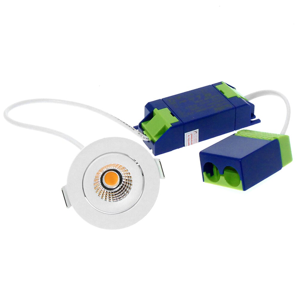 EcoDim Spots Encastrables LED Blanc - 5W - IP54 - 2000K-3000K - Inclinable