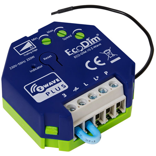 EcoDim Module Z-Wave Smart LED Variateur 0-250 Watt - à découpage de phase