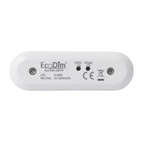 EcoDim Variateur Commutateur LED Blanc 0-50 Watt 220-240V - à découpage de phase