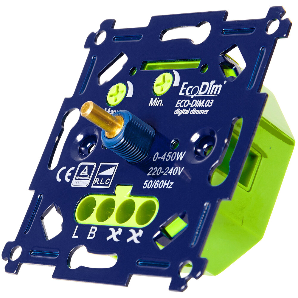 EcoDim Variateur de lumière LED 0-500 Watt - phase on et phase off