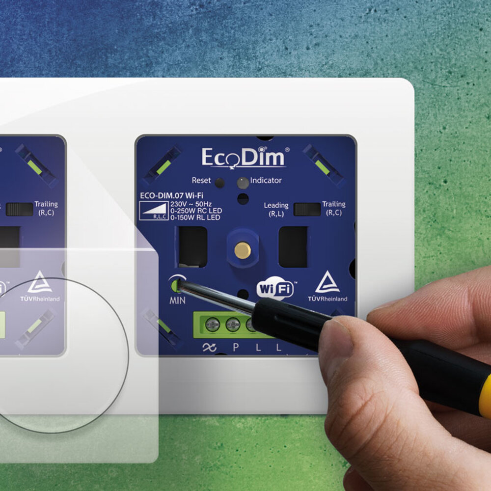 EcoDim Smart Variateur LED 0-250 Watt - phase on et phase off