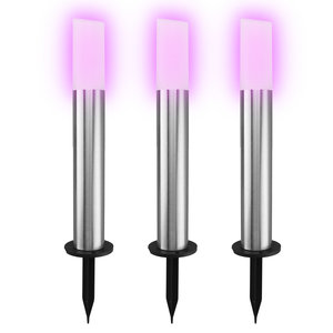 Ledvion Smart Lampes de Jardin - RGB+3000K - IP44 - Éclairage intelligent - Inox Smart Lampes de Jardin - RGB+3000K - IP44 - Éclairage intelligent - Inox