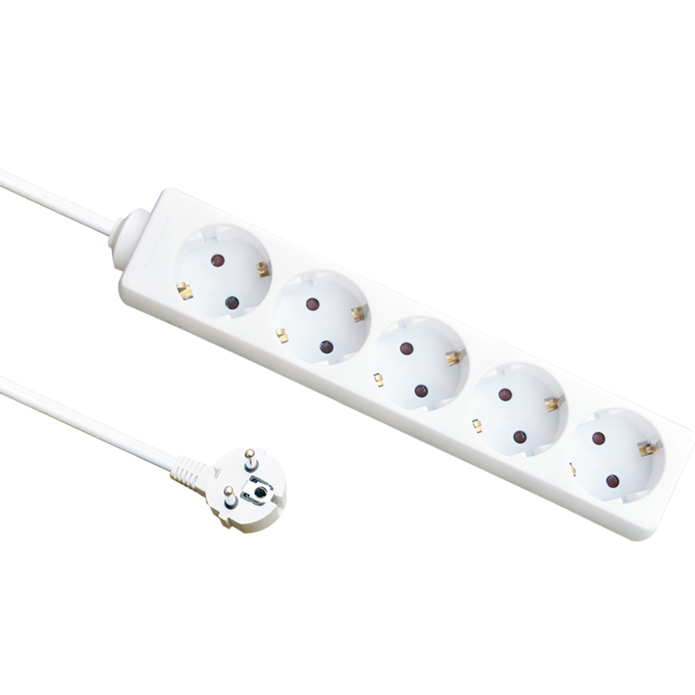 Multiprise - 6 prises - Câble 1.5 m inclus - Blanc - Lampesonline