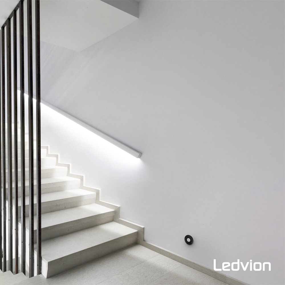 Ledvion Détecteur de Mouvement – Noir – 360 degrés – Capteur jour / nuit – Portée 8 m