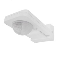 Ledvion Détecteur de Mouvement – Blanc – 360 degrés – Capteur jour / nuit – Portée 20 m – Max 400 W - IP65