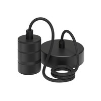 Calex Calex Lampe à suspension - E27 - 1,5M - Noir