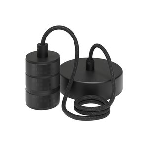 Calex Lampe à suspension - E27 - 1,5M - Noir
