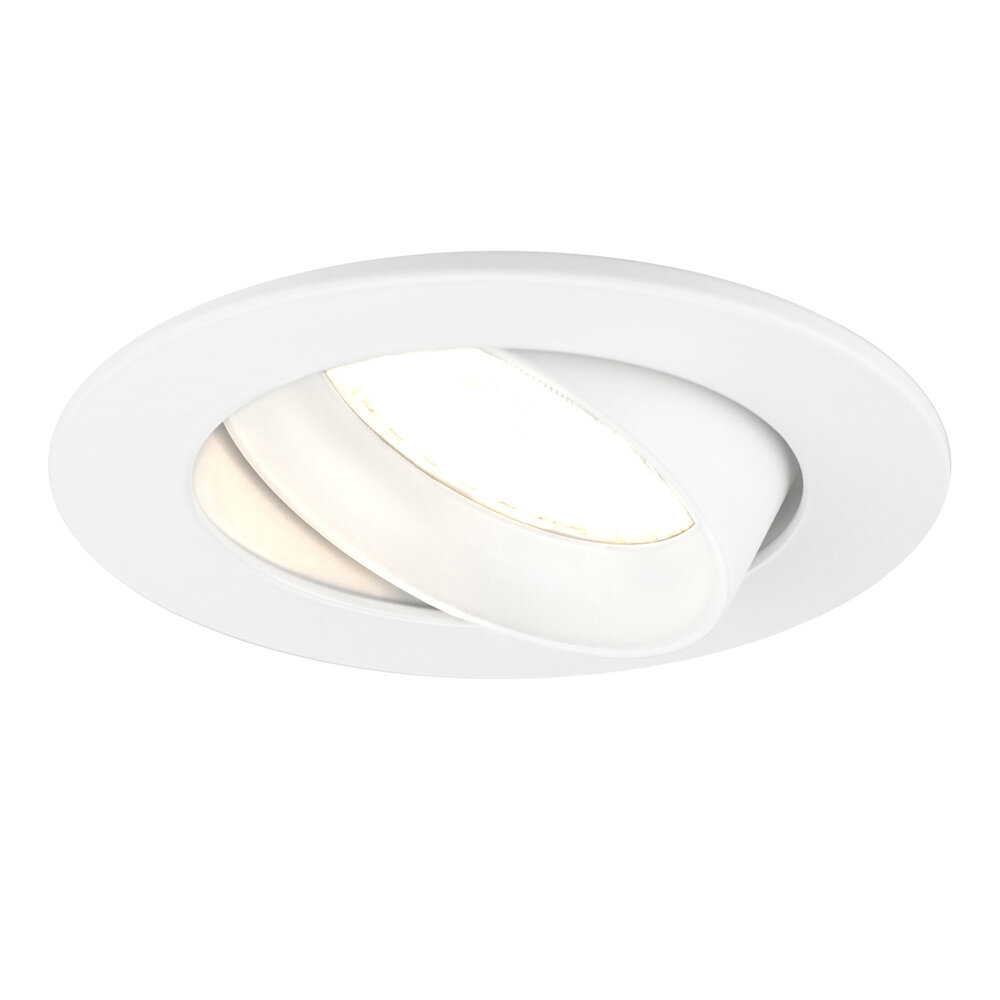 Ledvion Spot Encastrable LED - Dimmable - Blanc - Rio - 5W - 2700K - Ø85mm