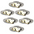 Spot Encastrable LED - Dimmable - Inox - Rio - 5W - 2700K - Ø85mm - 6 pièces