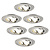 Spot Encastrable LED - Dimmable - Inox - Tokyo - 5W - 2700K - Ø92mm - 6 pièces
