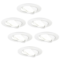 Ledvion Spot Encastrable LED - Dimmable - Blanc - Amsterdam - 5W - 4000K - Ø82mm - 6 pièces