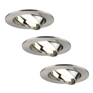 Ledvion Spot Encastrable LED - Dimmable - Inox - Rio - 5W - 4000K - Ø85mm - 3 pièces Spot Encastrable LED - Dimmable - Inox - Rio - 5W - 4000K - Ø85mm - 3 pièces