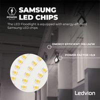 Samsung Projecteur LED 100W - 10.690 Lumen - 4000K Ledvion Samsung Projecteur LED 100W - 10.690 Lumen - 4000K