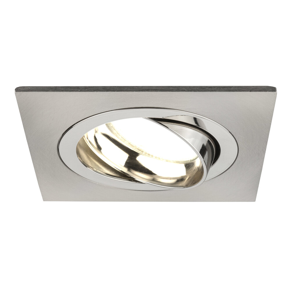 Ledvion Spot Encastrable LED - Dimmable - Inox - Sevilla - 3W - 2700K - 92mm - Carré