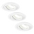 Spot Encastrable LED - Dimmable - Blanc - Tokyo - 5W - 4000K -  Ø92mm - 3 pièces