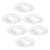 Spot Encastrable LED - Dimmable - Blanc - Tokyo - 5W - 4000K -  Ø92mm - 6 pièces