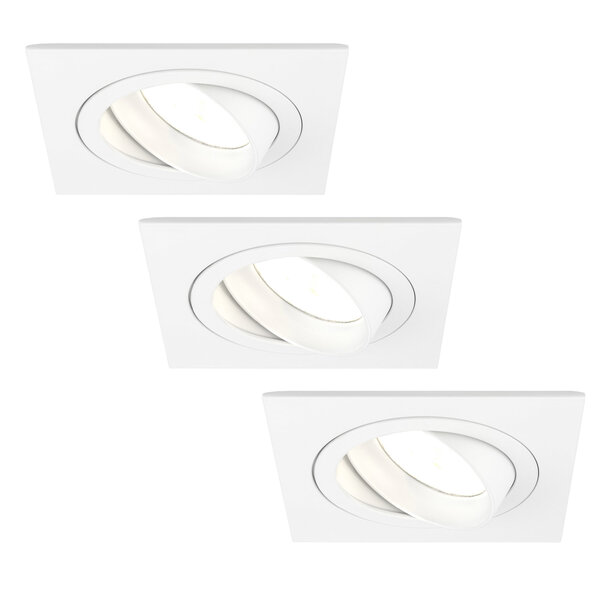 Plafonnier LED blanc carré - Nova